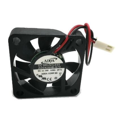 Original ADDA AD0424MB-G70 Cooling Fan 24V 0.08A 1.92W 2wires AD0424MB-G70 Fans